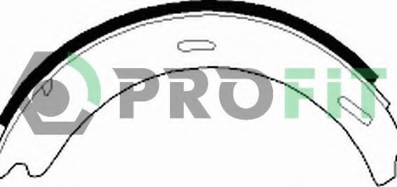 5001-0196 PROFIT Колодки гальмівні барабанні