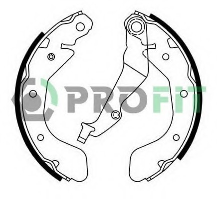 Колодки гальмівні барабанные 5001-0750 PROFIT