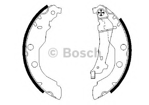 0986487549 BOSCH Колодки гальмівні барабанні 0986487549 BOSCH