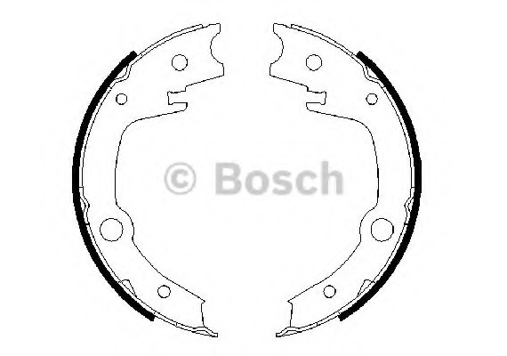 0986487679 BOSCH Колодки гальмівні барабанні 0986487679 BOSCH