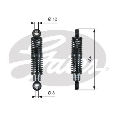 T39265 GATES Амортизатор поликлинового ремня T39265 GATES