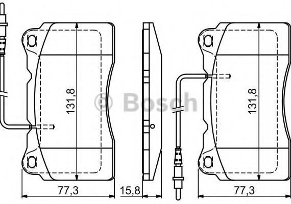 0986424738 BOSCH Тормозные колодки дисковые 0986424738 BOSCH