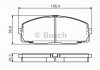 Тормозные колодки дисковые 0986495058 BOSCH
