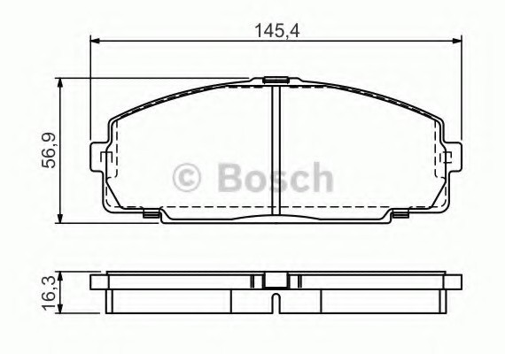0986495058 BOSCH Тормозные колодки дисковые 0986495058 BOSCH