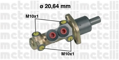 05-0207 METELLI (Италия) Циліндр гідравлічний гальмівний