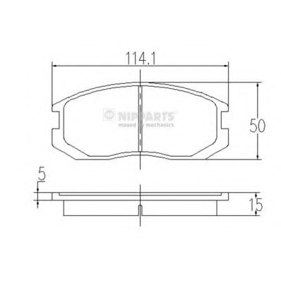 J3605032 NIPPARTS (Нидерланды) Колодки тормозные дисковые J3605032 NIPPARTS