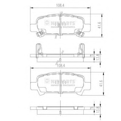 J3617002 NIPPARTS (Нидерланды) Колодки тормозные дисковые J3617002 NIPPARTS