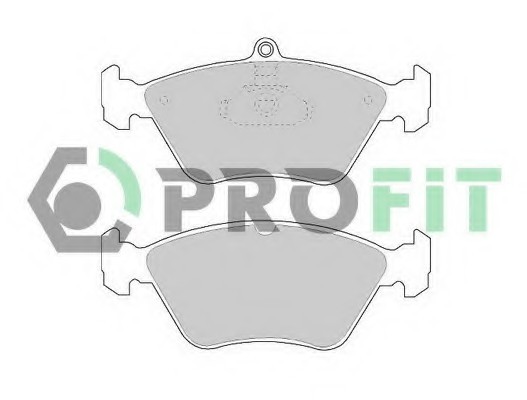 Фото колодки гальмівні дискові 5000-0901 PROFIT 5000-0901 PROFIT Колодки гальмівні дискові