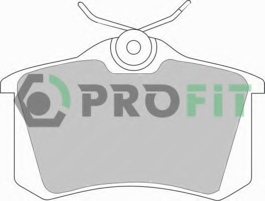 Фото колодки гальмівні дискові 5000-0541 PROFIT 5000-0541 PROFIT Колодки гальмівні дискові
