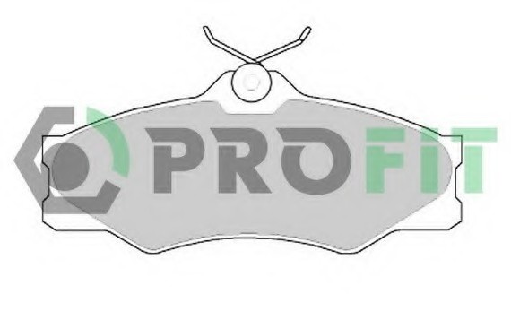 Фото колодки гальмівні дискові 5000-0517 PROFIT 5000-0517 PROFIT Колодки гальмівні дискові