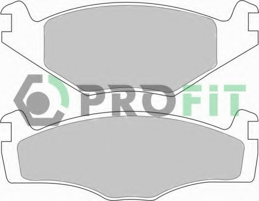 Фото колодки гальмівні дискові 5000-0419 PROFIT 5000-0419 PROFIT Колодки гальмівні дискові