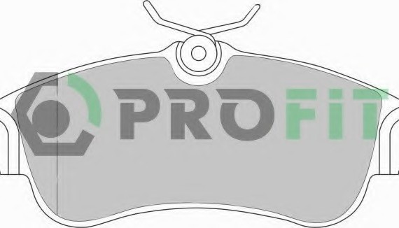 Фото колодки гальмівні дискові 5000-0604 PROFIT 5000-0604 PROFIT Колодки гальмівні дискові