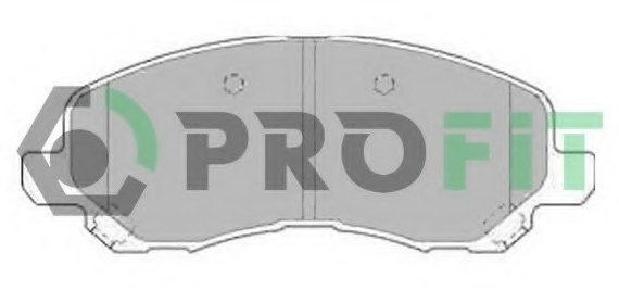 Фото колодки гальмівні дискові 5000-1621 PROFIT 5000-1621 PROFIT Колодки гальмівні дискові