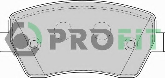 Фото колодки гальмівні дискові 5000-1617 PROFIT 5000-1617 PROFIT Колодки гальмівні дискові