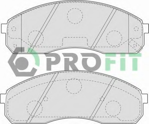 Фото колодки гальмівні дискові 5000-1595 PROFIT 5000-1595 PROFIT Колодки гальмівні дискові