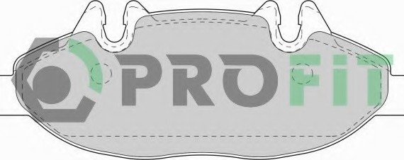 Фото колодки гальмівні дискові 5000-1493 PROFIT 5000-1493 PROFIT Колодки гальмівні дискові