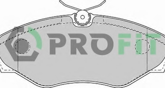 Фото колодки гальмівні дискові 5000-1515 PROFIT 5000-1515 PROFIT 5000-1515 PROFIT Колодки гальмівні дискові 5000-1515 PROFIT