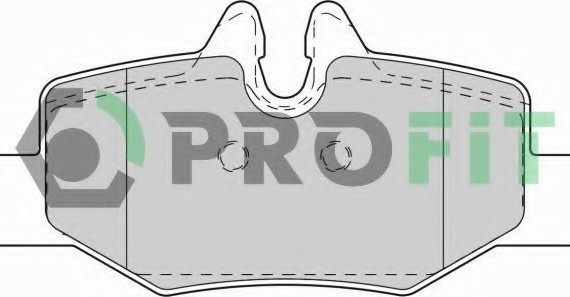 Фото колодки гальмівні дискові 5000-1494 PROFIT 5000-1494 PROFIT Колодки гальмівні дискові