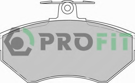 Фото колодки гальмівні дискові 5000-1312 PROFIT 5000-1312 PROFIT Колодки гальмівні дискові