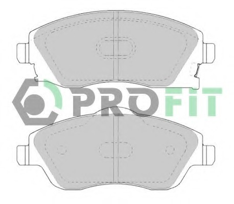 Фото колодки гальмівні дискові 5000-1424 PROFIT 5000-1424 PROFIT Колодки гальмівні дискові