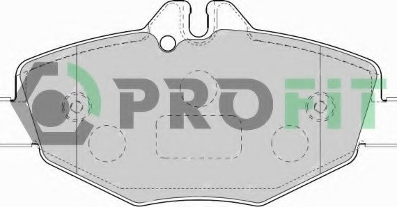 Фото колодки гальмівні дискові 5000-1414 PROFIT 5000-1414 PROFIT Колодки гальмівні дискові