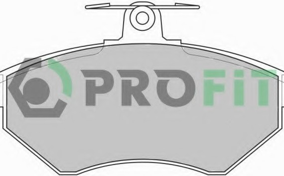 Фото колодки гальмівні дискові 5000-1289 PROFIT 5000-1289 PROFIT Колодки гальмівні дискові