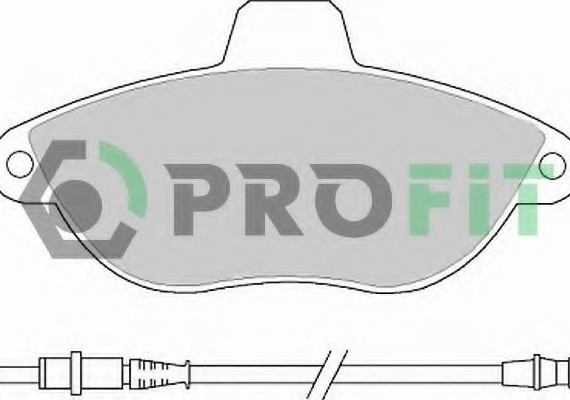 Фото колодки гальмівні дискові 5000-1002 PROFIT 5000-1002 PROFIT Колодки гальмівні дискові