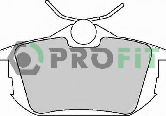 Фото колодки гальмівні дискові 5000-1095 PROFIT 5000-1095 PROFIT Колодки гальмівні дискові
