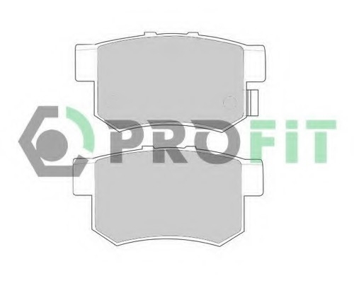 Фото колодки гальмівні дискові 5000-0956 PROFIT 5000-0956 PROFIT Колодки гальмівні дискові