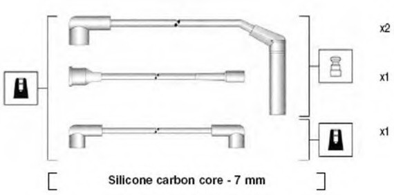 941365060929 MAGNETI MARELLI (Италия) MSK929 К-т проводов зажигания 941365060929