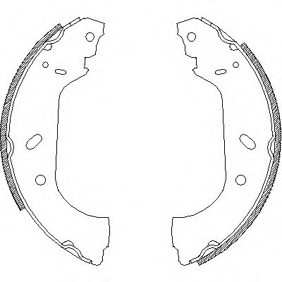 Колодки тормозные барабанные 4417.00 REMSA