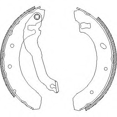 4395.00 Remsa Колодки гальмівні барабанні 4395.00 REMSA
