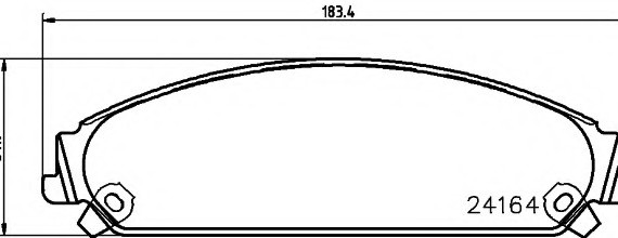 Тормозные колодки дисковые 2416401 TEXTAR