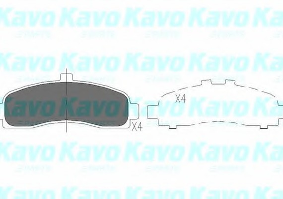 KBP-6505 KAVO (Нидерланды) Тормозные колодки дисковые KBP-6505 KAVO