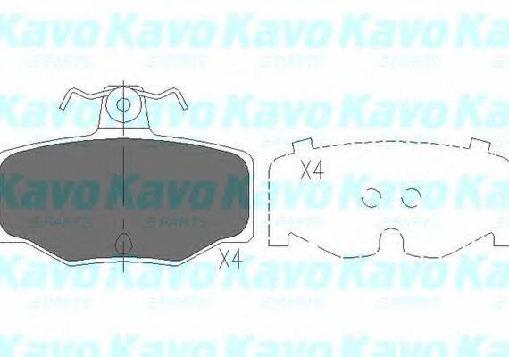 KBP-6511 KAVO (Нидерланды) Тормозные колодки дисковые KBP-6511 KAVO