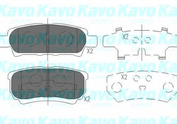 KBP-5518 KAVO (Нидерланды) Тормозные колодки дисковые KBP-5518 KAVO