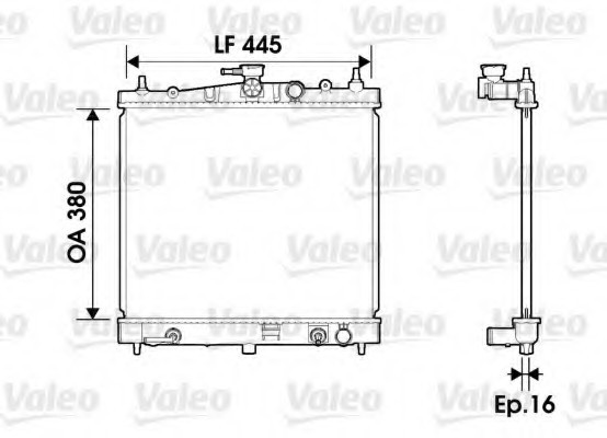 734247 Valeo PHC Радиатор системы охлаждения 734247 VALEO