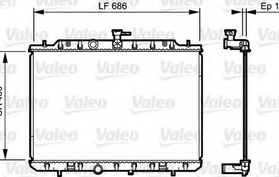 735205 Valeo PHC Радіатор системи охолодження