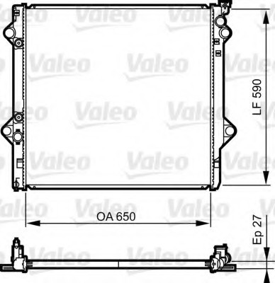 735569 Valeo PHC Радиатор системы охлаждения 735569 VALEO