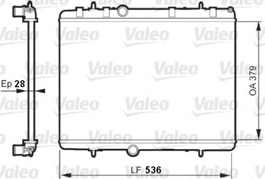 735608 Valeo PHC Радиатор системы охлаждения 735608 VALEO