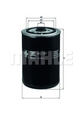 KC 197 MAHLE Фільтр палива