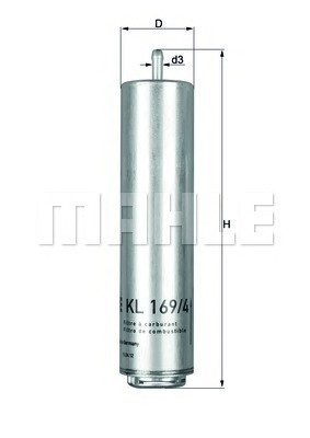 KL169/4D MAHLE Фильтр топливный в сборе