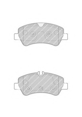 FVR4398 FERODO (Германия) Колодки гальмівні дискові FVR4398 FERODO