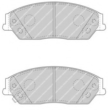 FDB4443 FERODO (Германия) Колодки тормозные дисковые FDB4443 FERODO