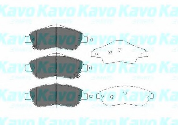 KBP-2041 KAVO (Нидерланды) Тормозные колодки дисковые KBP-2041 KAVO