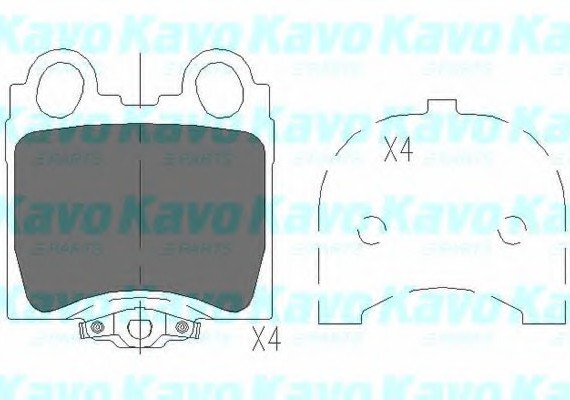 Фото тормозные колодки дисковые KBP-9066 KAVO KBP-9066 KAVO (Нидерланды) KBP-9066 KAVO (Нидерланды) Тормозные колодки дисковые KBP-9066 KAVO