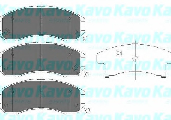 KBP-4525 KAVO (Нидерланды) Тормозные колодки дисковые KBP-4525 KAVO
