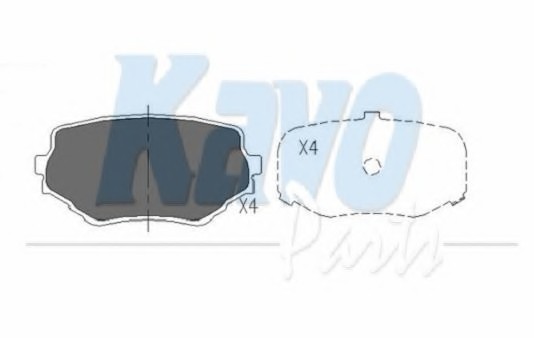 KBP-8506 KAVO (Нидерланды) Тормозные колодки дисковые KBP-8506 KAVO