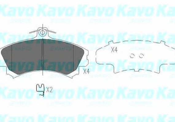 KBP-5507 KAVO (Нидерланды) Тормозные колодки дисковые KBP-5507 KAVO