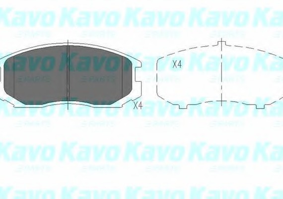 KBP-5505 KAVO (Нидерланды) Тормозные колодки дисковые KBP-5505 KAVO
